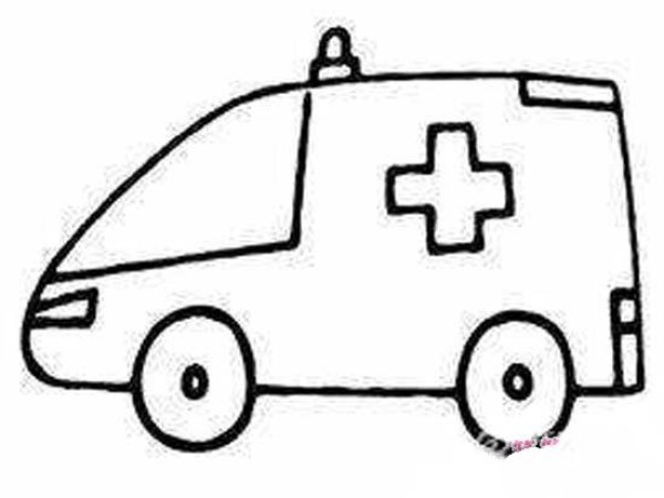 Simple ambulance sketch picture