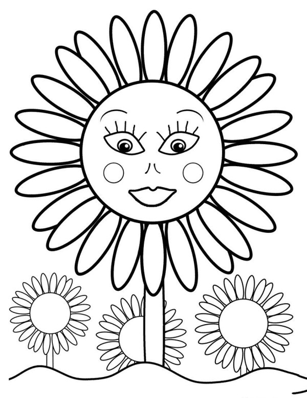 5 Simple and Cute Sunflower Drawings