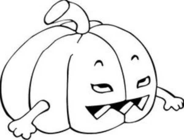 Halloween pumpkin simple drawing