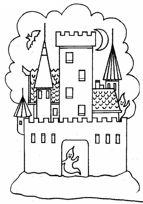 Architectural Pictures Fairy Tale Castle Simple Drawing Pictures