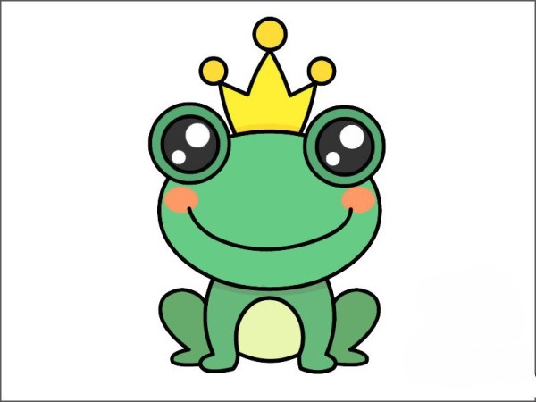 Frog Prince simple strokes