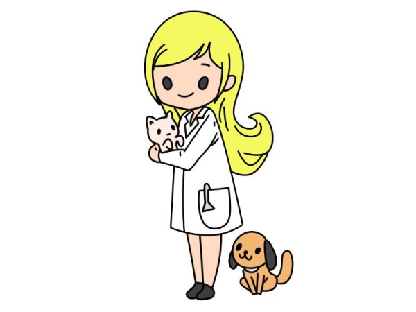 Simple strokes of pet doctor