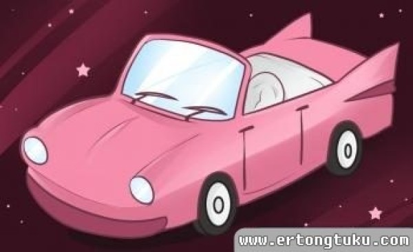 Step-by-step tutorial on how to draw a pink car