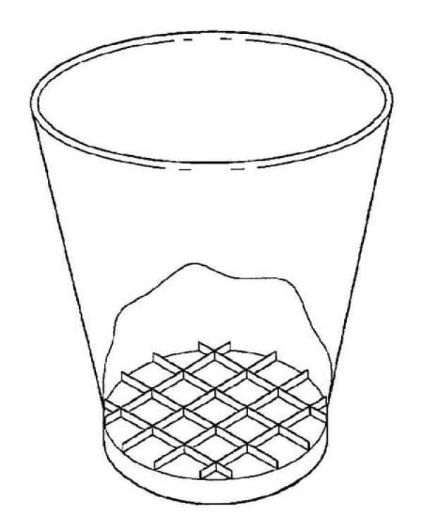 Hand-painted three-dimensional cup simple drawing picture