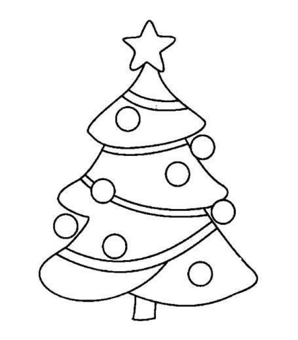 2016 Simple Christmas Tree Simple Drawing Pictures