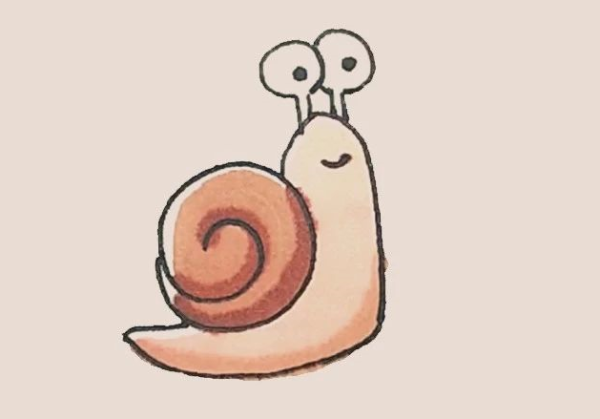 Simple strokes of a snail