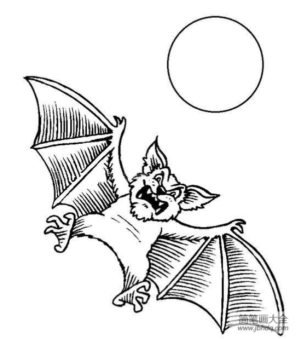 Halloween bat simple drawing