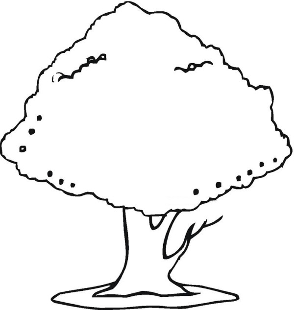 How to draw a cherry tree easily