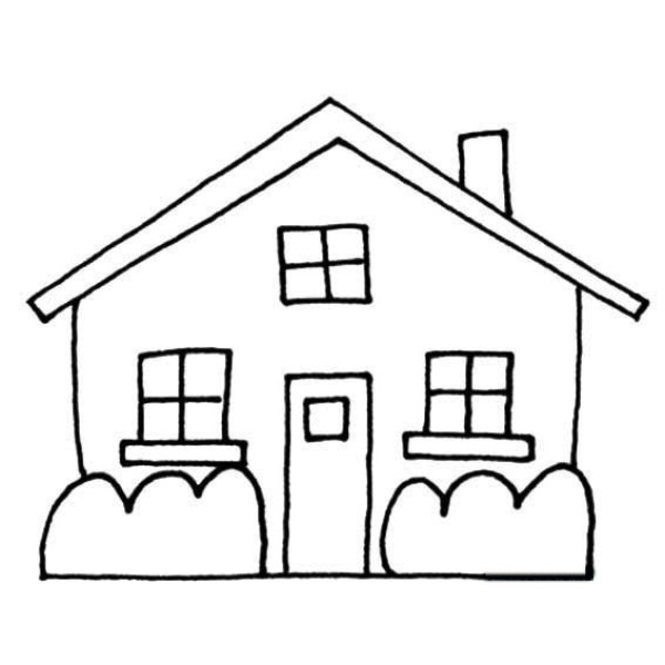 Simple drawing method of small house