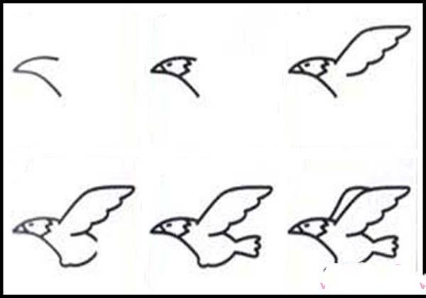 Childrens simple drawing tutorial on eagle