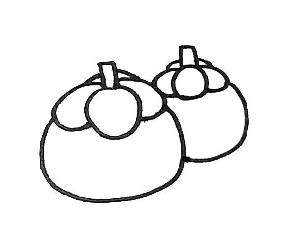 Learn to draw mangosteen