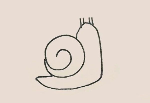 Simple strokes of a snail