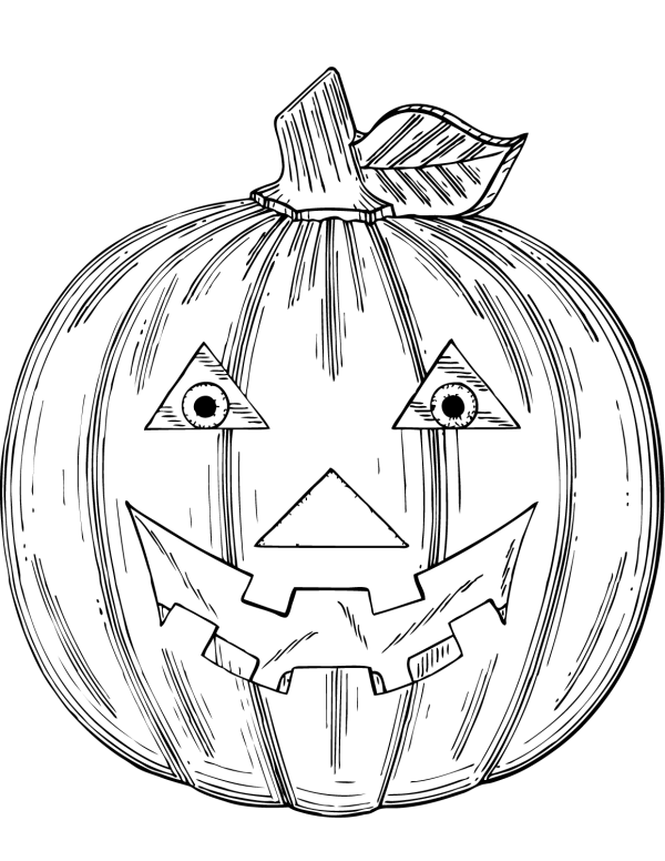 How to draw a pumpkin lantern