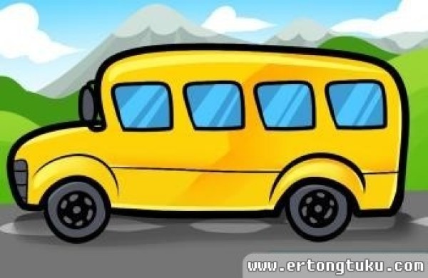 Kindergarten yellow school bus simple drawing step by step tutorial