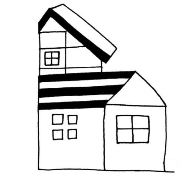 Simple drawing pictures of buildings