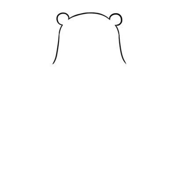 How to draw a black bear in simple strokes