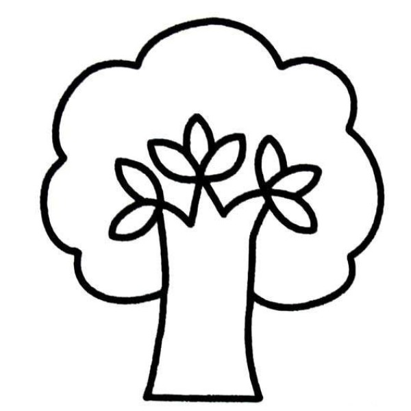 How to draw trees, simple drawings for children