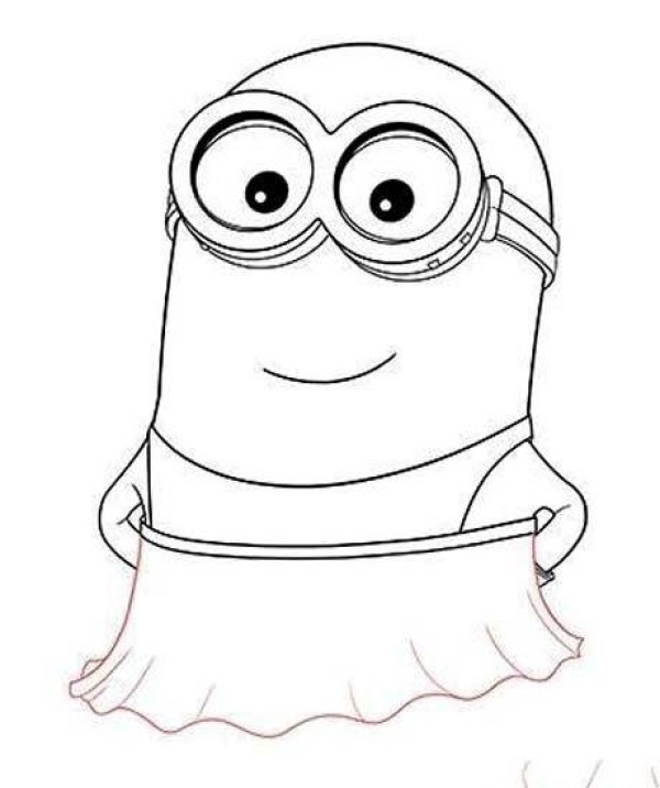 Minions girl simple drawing pictures