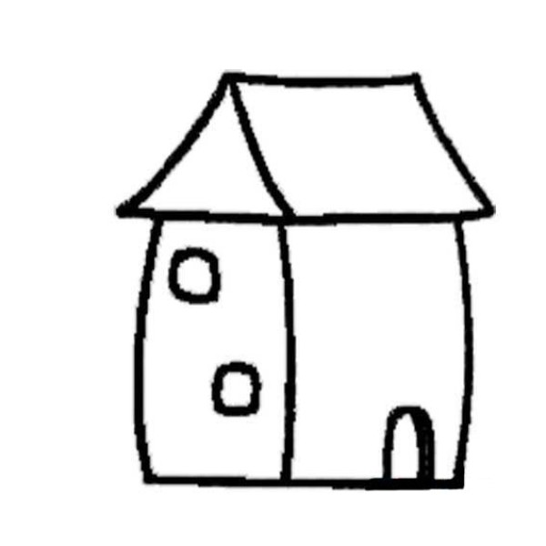 The simplest way to draw a house