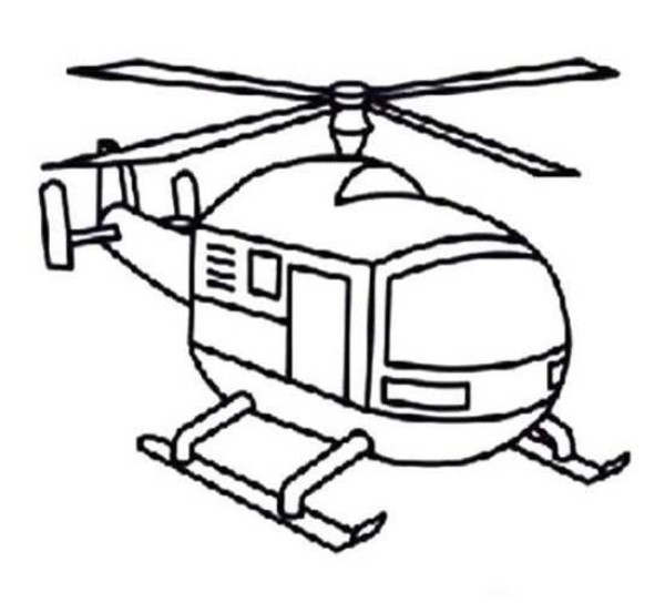 Childrens simple drawing pictures of helicopters