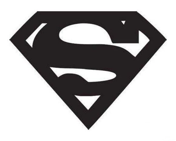 Superman logo simple strokes picture