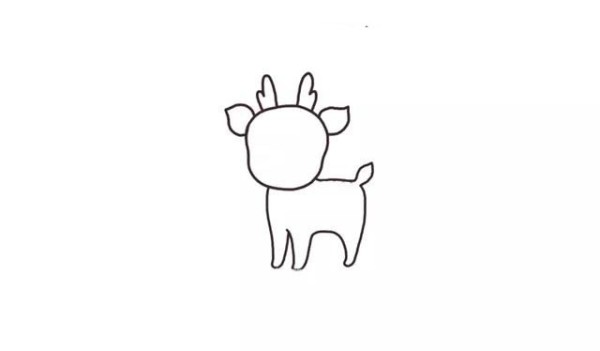 Draw a cute sika deer