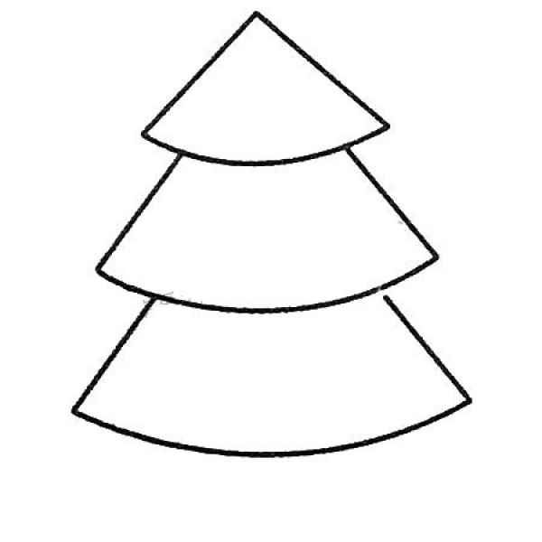 Pine tree simple drawing pictures and drawing steps