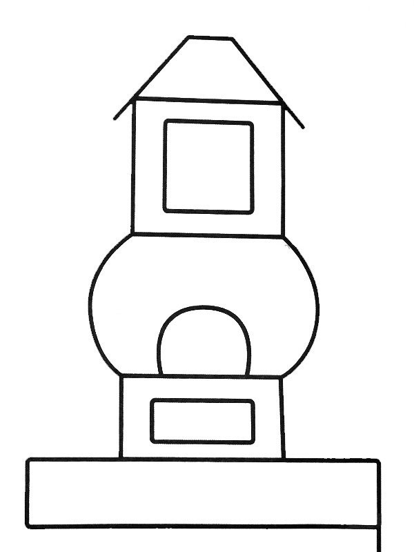 Children learn to draw ancient pagoda 2