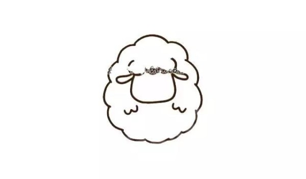 Simple drawing tutorial of little sheep