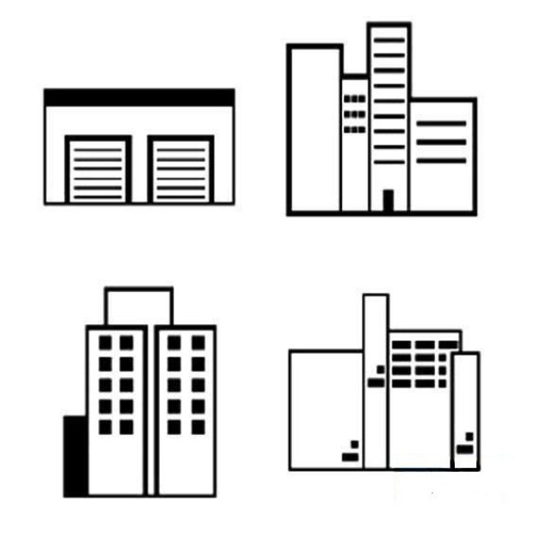 Childrens simple drawings of tall buildings