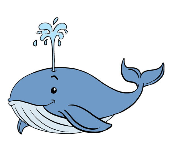 How to draw a whale