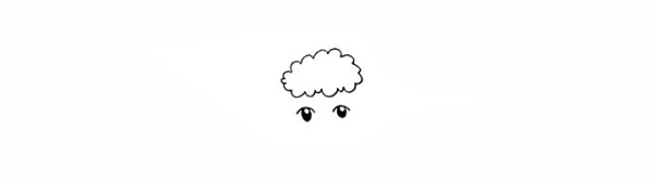 How to draw a little sheep