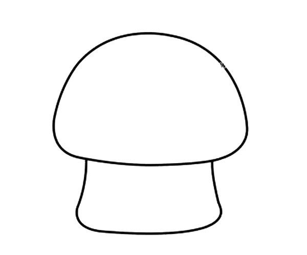 Learn to draw a simple mushroom house