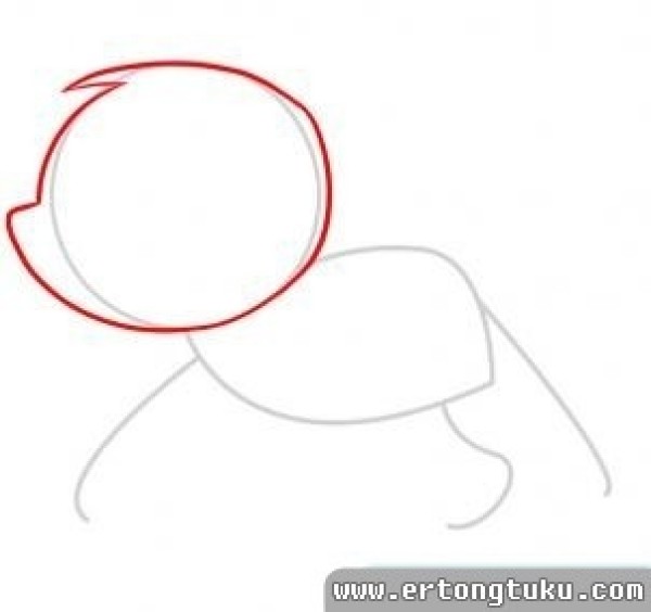 How to draw a monkey. Step by step drawing of a monkey.