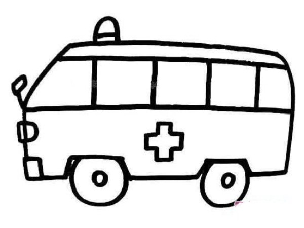 120 ambulance simple drawing picture