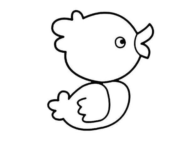 Little duck simple drawing pictures