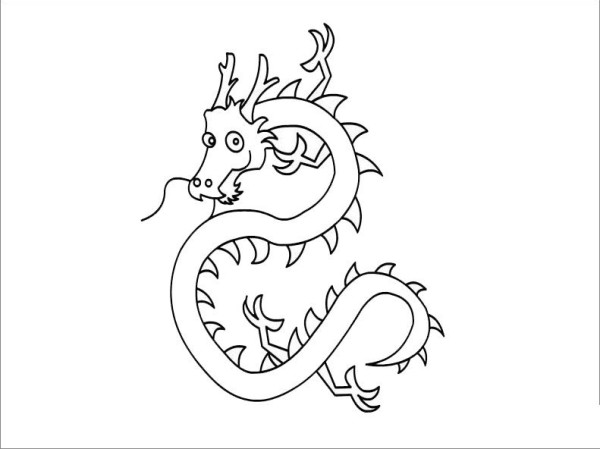 Dragon simple drawing