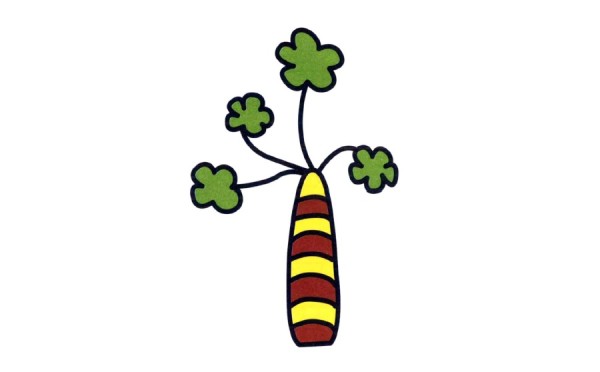 Simple picture of sprouting tree