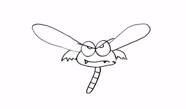 Draw a ferocious dragonfly