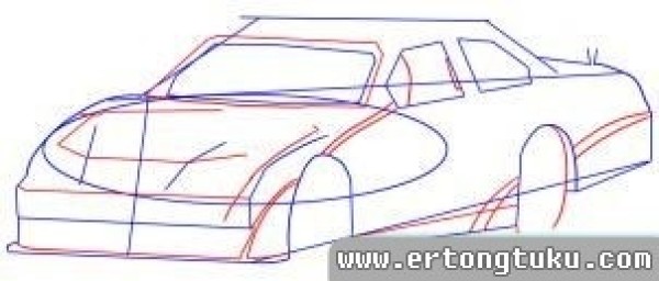 Nascar F1 racing simple drawing steps