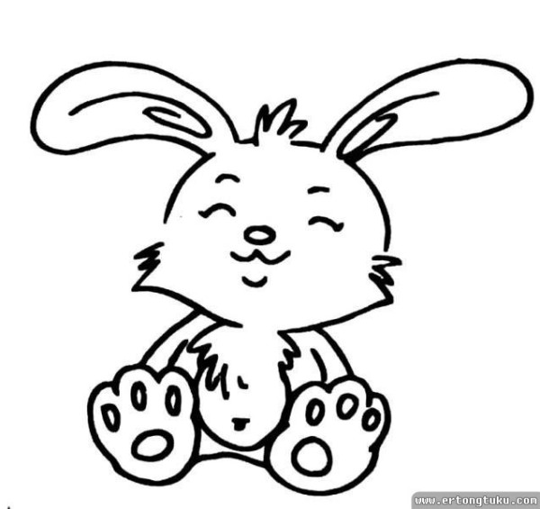 Cute Cartoon Rabbit Simple Drawing Collection