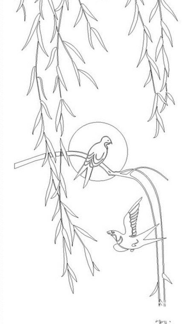 How to draw the willow tree girl