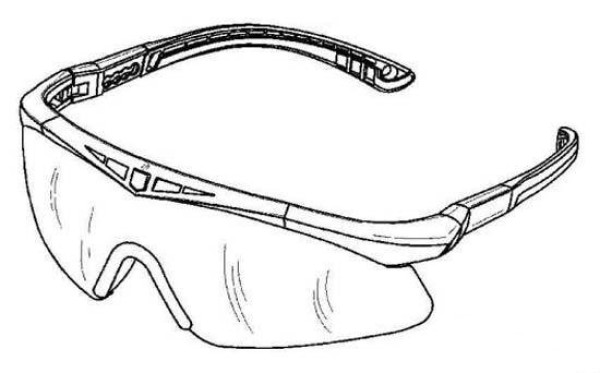 Hand drawn sports glasses simple drawing picture