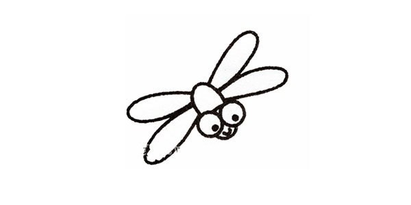 Learn to draw a dragonfly step by step