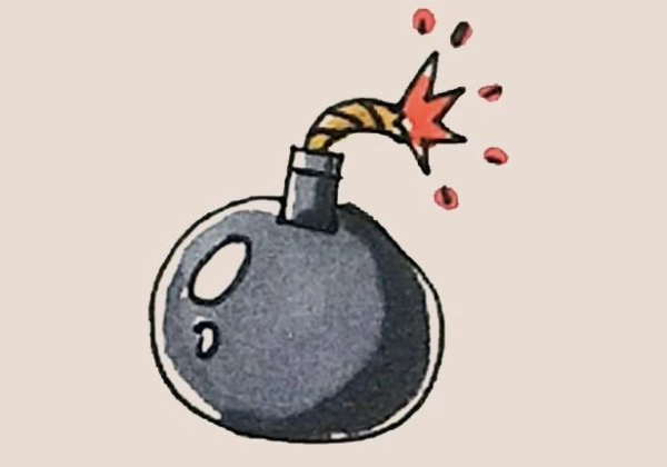 bomb simple drawing