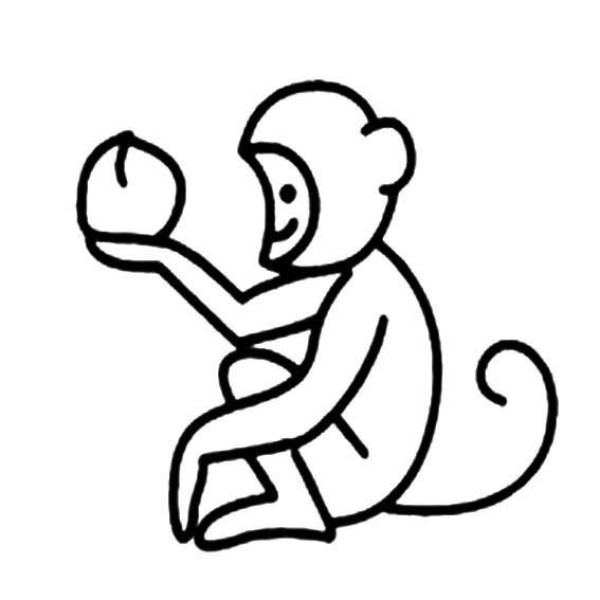 2016 Year of the Monkey Monkey Simple Drawing Collection