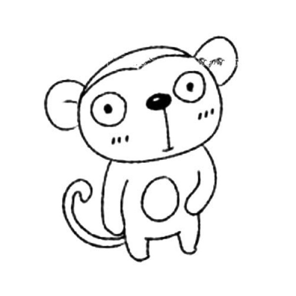 animal drawing monkey