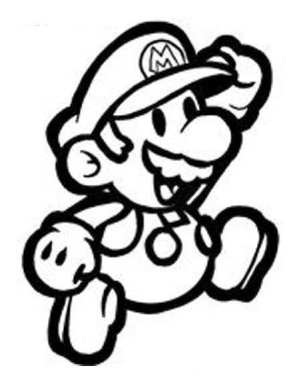 Super Mario parkour simple drawing pictures