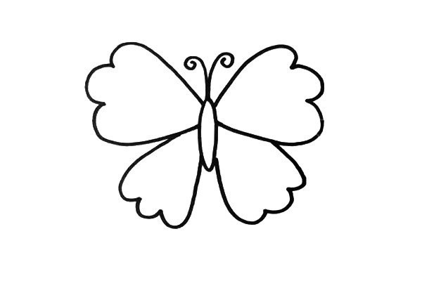 How to draw butterflies with different shapes