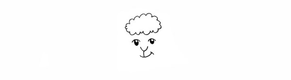 How to draw a little sheep